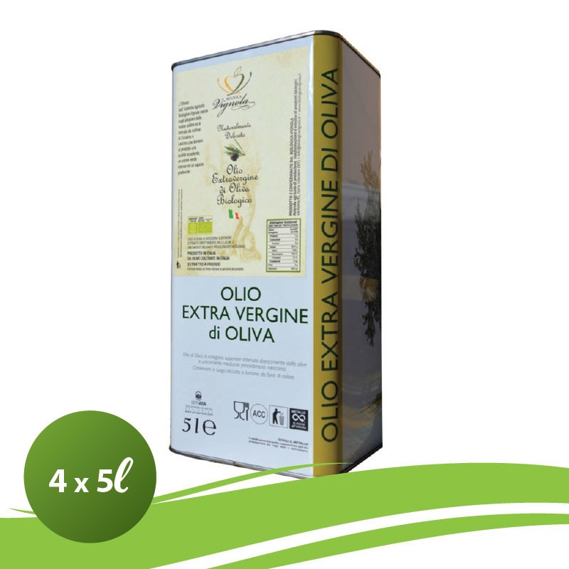 Olio Extra Vergine di Oliva Biologico TOP SELECTION 20 Litri