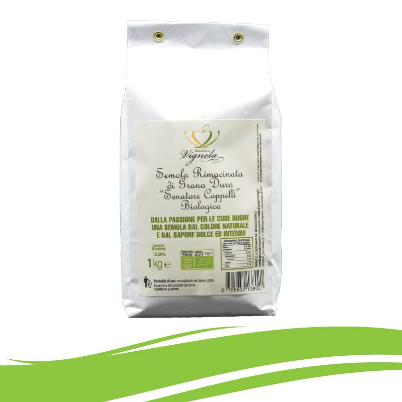 Semola Rimacinata Senatore Cappelli Biologica 1 kg