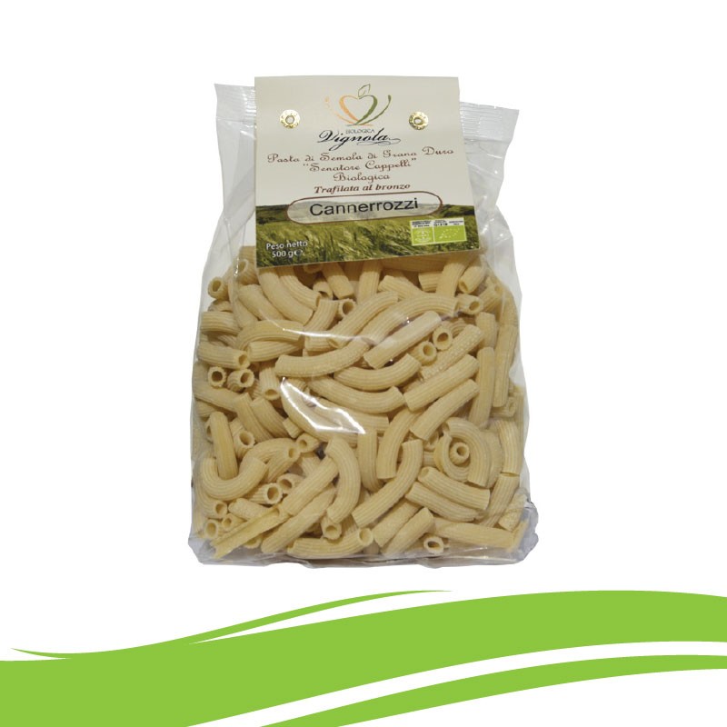 Cannerozzi di Semola Grano Duro Senatore Cappelli Biologici